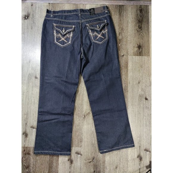 PJ Mark Men Size 42x32 Denim Jeans Relaxed Straight Fit - Picture 5 of 6
